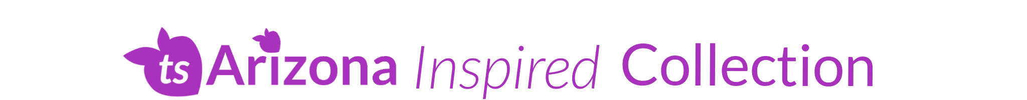 Logo for ts Arizona Inspired Collection with a purple color scheme.