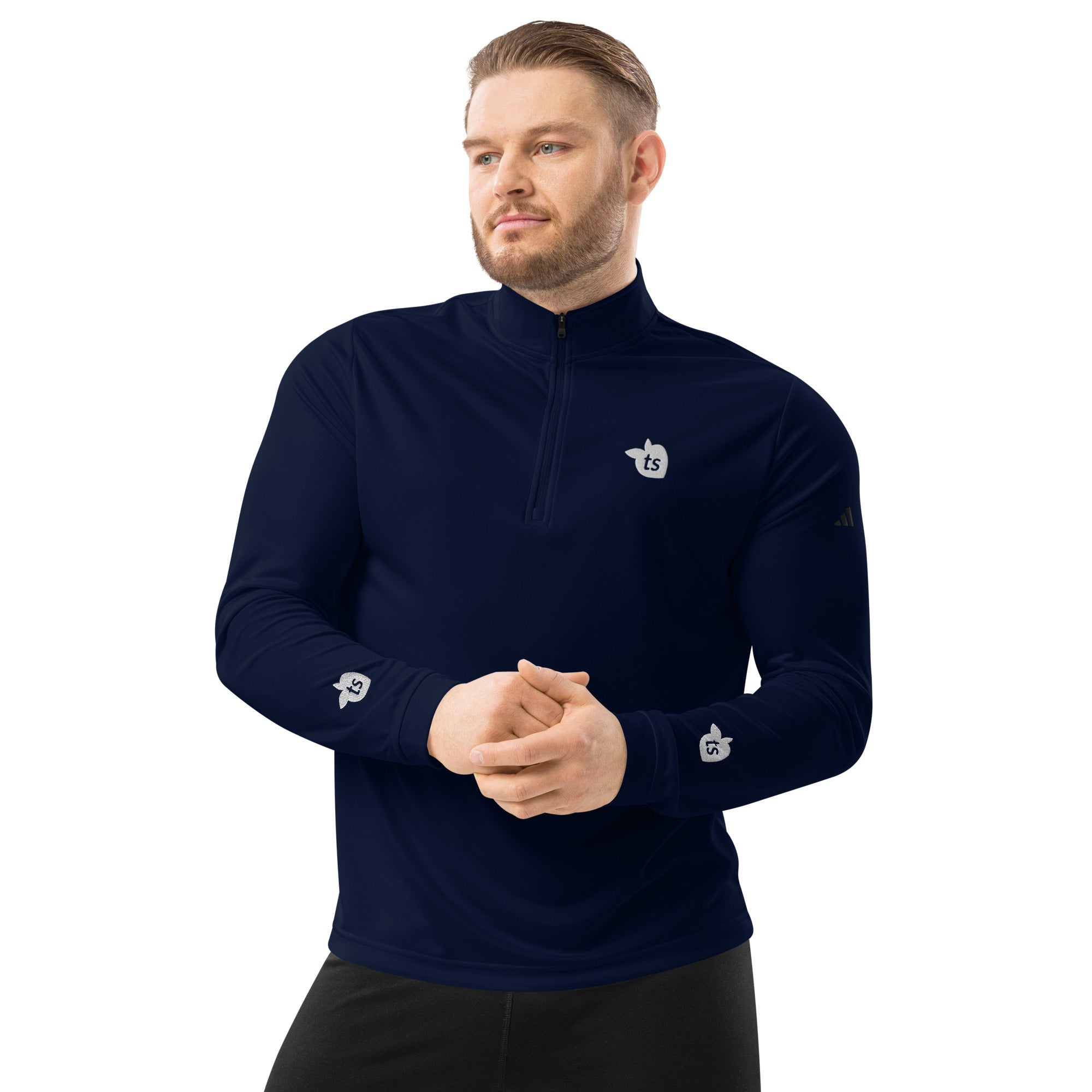 adidas® by tsgabrielle® • For Him 👔 • Quarter Zip Pullover • Dark Colors • Collegiate Navy Long