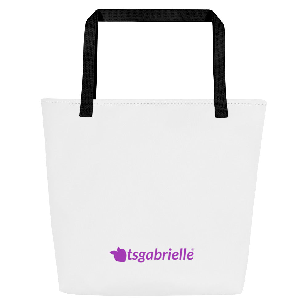 tsgabrielle® • TransFLOWer • Large Tote Bag • 16″ × 20″ •