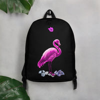 tsgabrielle® • Flamant 🦩 Rose • Minimalist Backpack • Black •