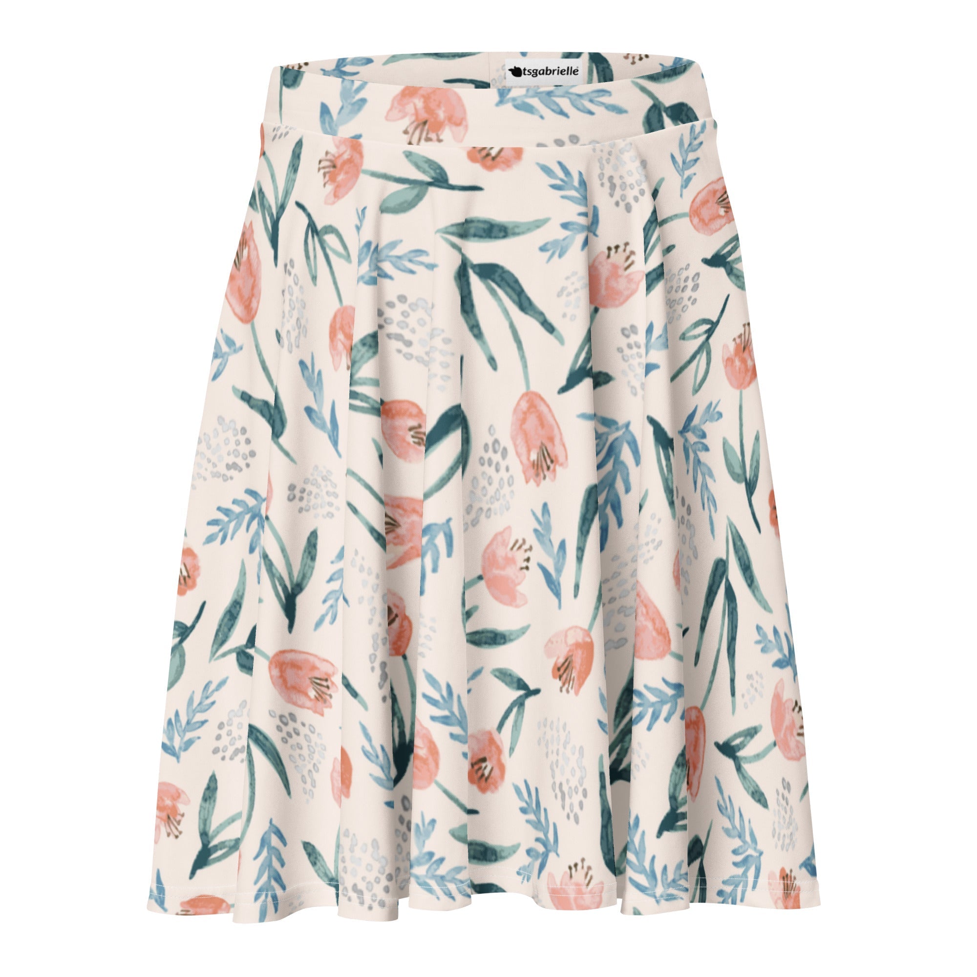 tsgabrielle® • For Her 👗 • TransFLOWer • Skater Skirt • Polyester Stretchable