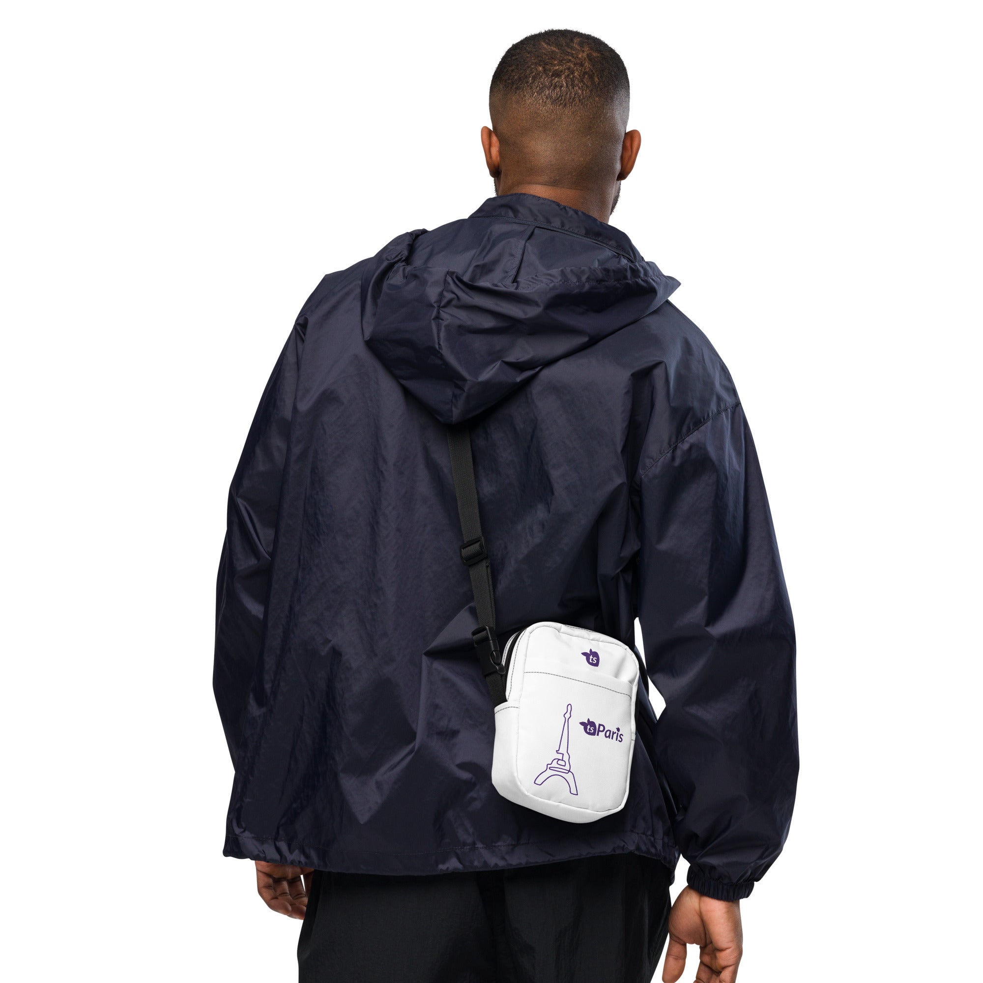 tsgabrielle® • Paris - La Tour Eiffel • Utility Crossbody Bag • White •