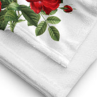 tsgabrielle® • TransFLOWer • Bath Towel • White • 30"x60 •