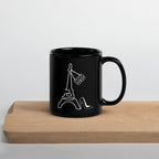 tsgabrielle® • Paris • Mug brillant • Noir • Céramique • 2 tailles