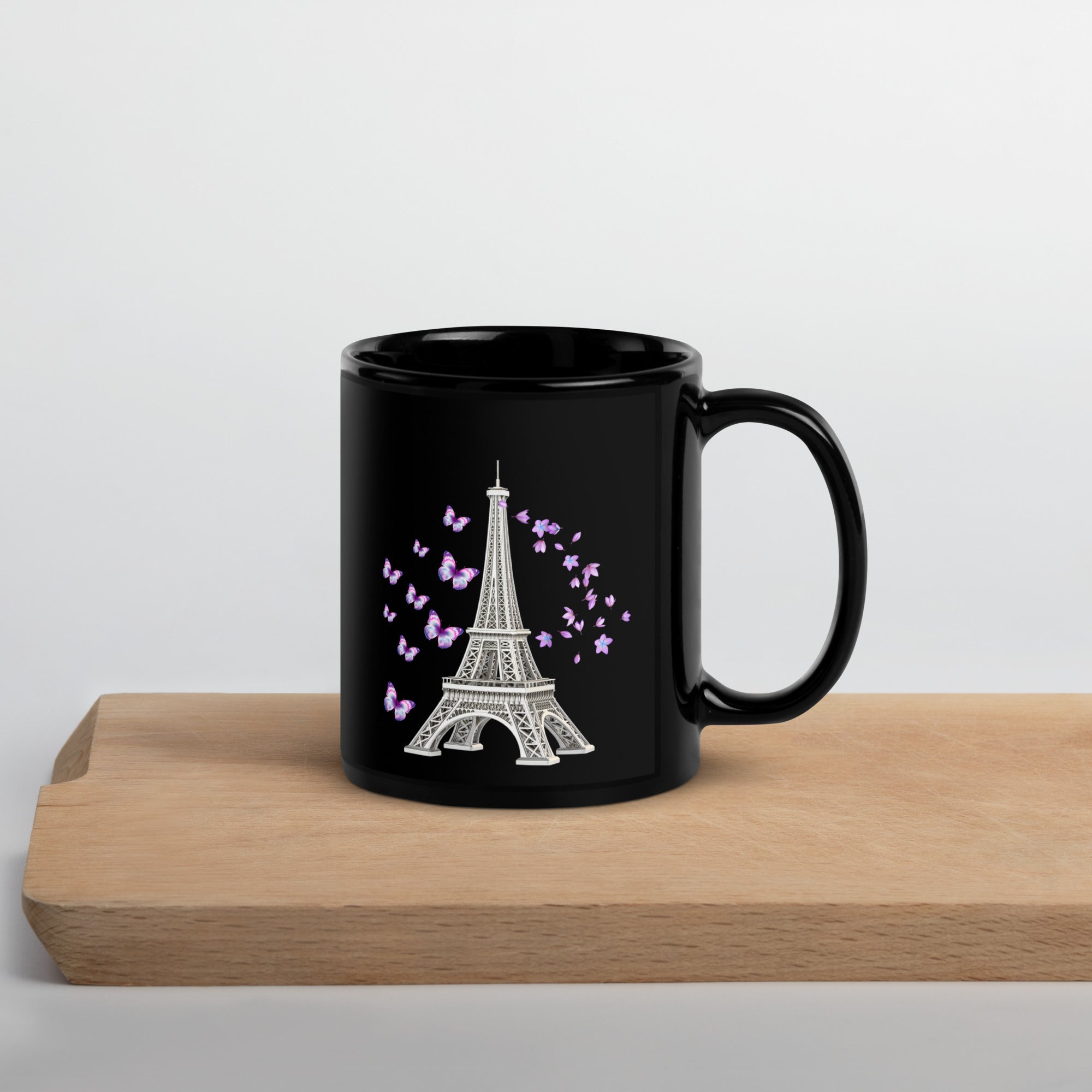tsgabrielle® • Paris • Glossy Mug • Black • Ceramic • 2 Sizes •