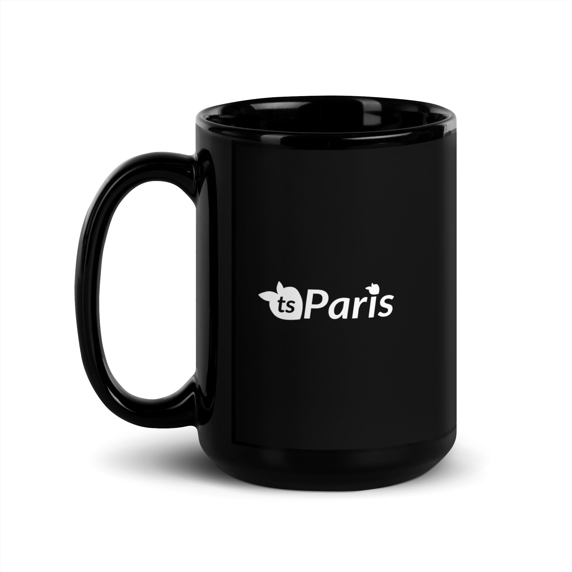tsgabrielle® • Paris • Mug brillant • Noir • Céramique • 2 tailles