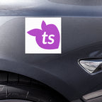 tsgabrielle® • Aimants de voiture • Blanc • 2 tailles