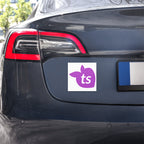 tsgabrielle® • Aimants de voiture • Blanc • 2 tailles