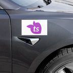 tsgabrielle® • Aimants de voiture • Blanc • 2 tailles