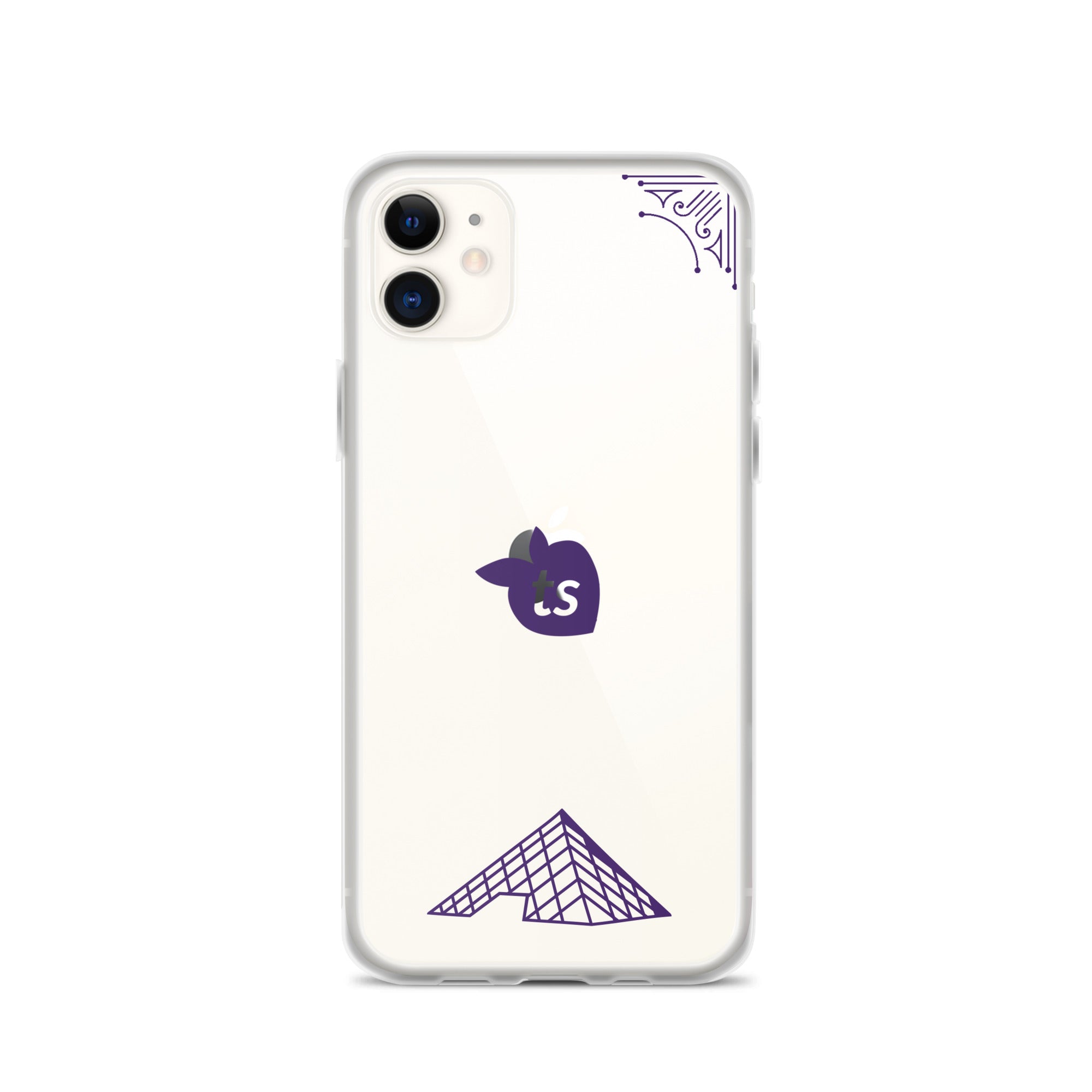 tsgabrielle® • Paris - The Louvre Pyramid • Clear Case Compatible with iPhone® • Latest Models • iPhone 11 Clear Back cover