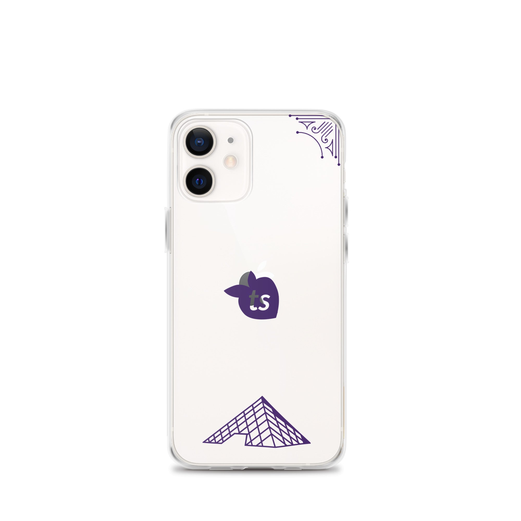 tsgabrielle® • Paris - The Louvre Pyramid • Clear Case Compatible with iPhone® • Latest Models • iPhone 12 mini Clear Back cover
