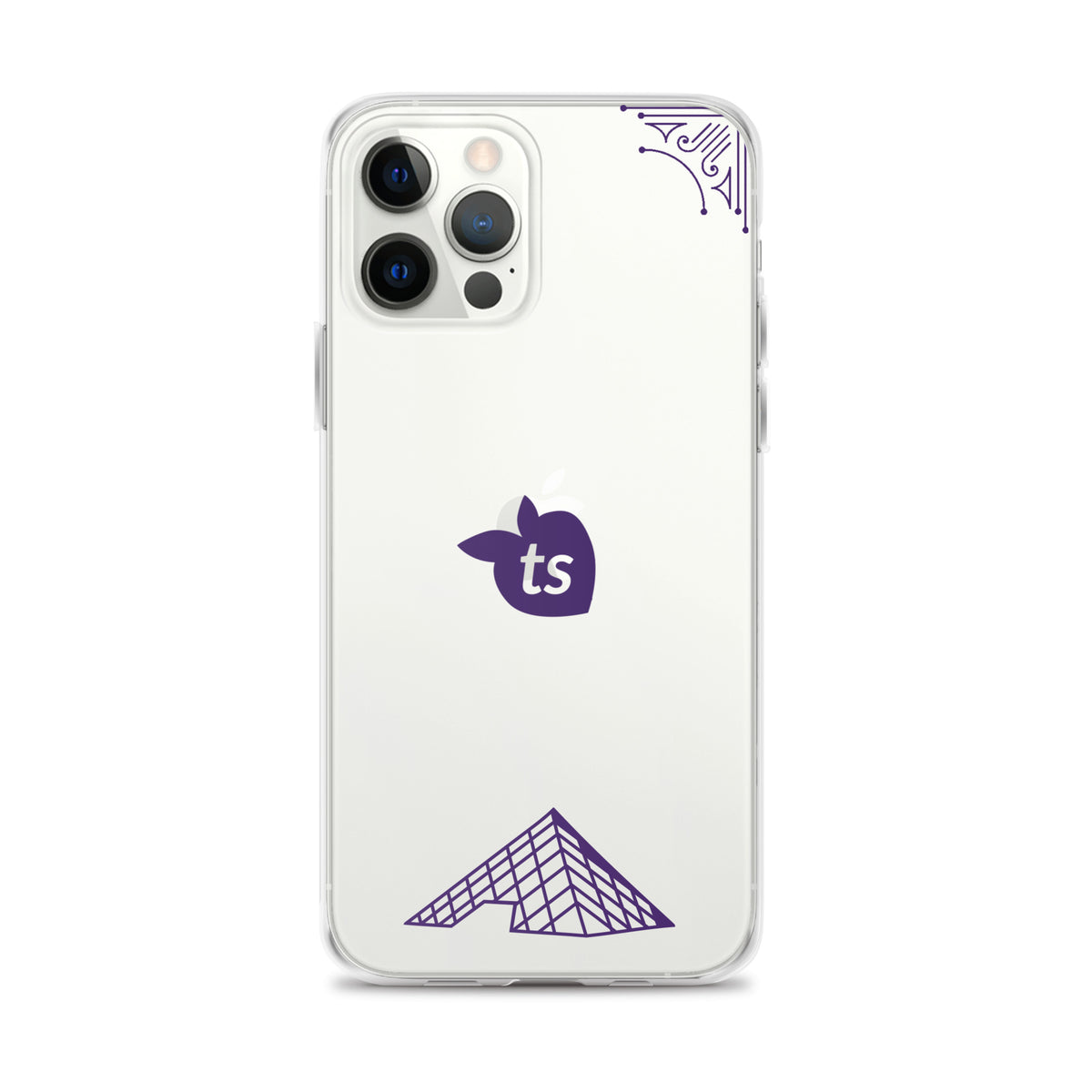 tsgabrielle® • Paris - The Louvre Pyramid • Clear Case Compatible with iPhone® • Latest Models • iPhone 12 Pro Max Clear Back cover