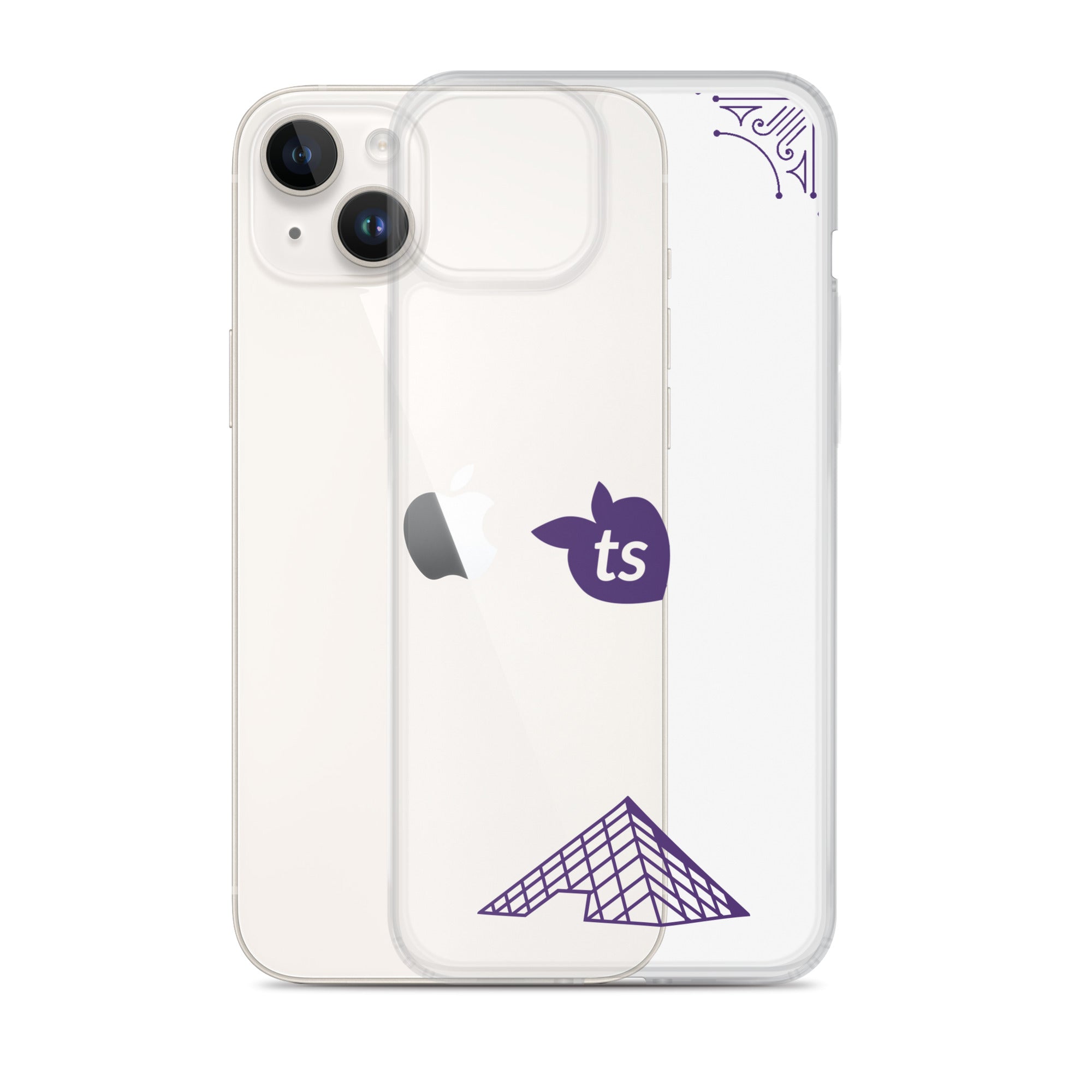 tsgabrielle® • Paris - The Louvre Pyramid • Clear Case Compatible with iPhone® • Latest Models •