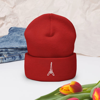 tsgabrielle™ • tsgabrielle™ • Trans / Women's Cuffed Beanie Red (Paris) • Hats • Trans / Women's Cuffed Beanie Red (Paris) • TSG3 - PA04 - 2400070 •