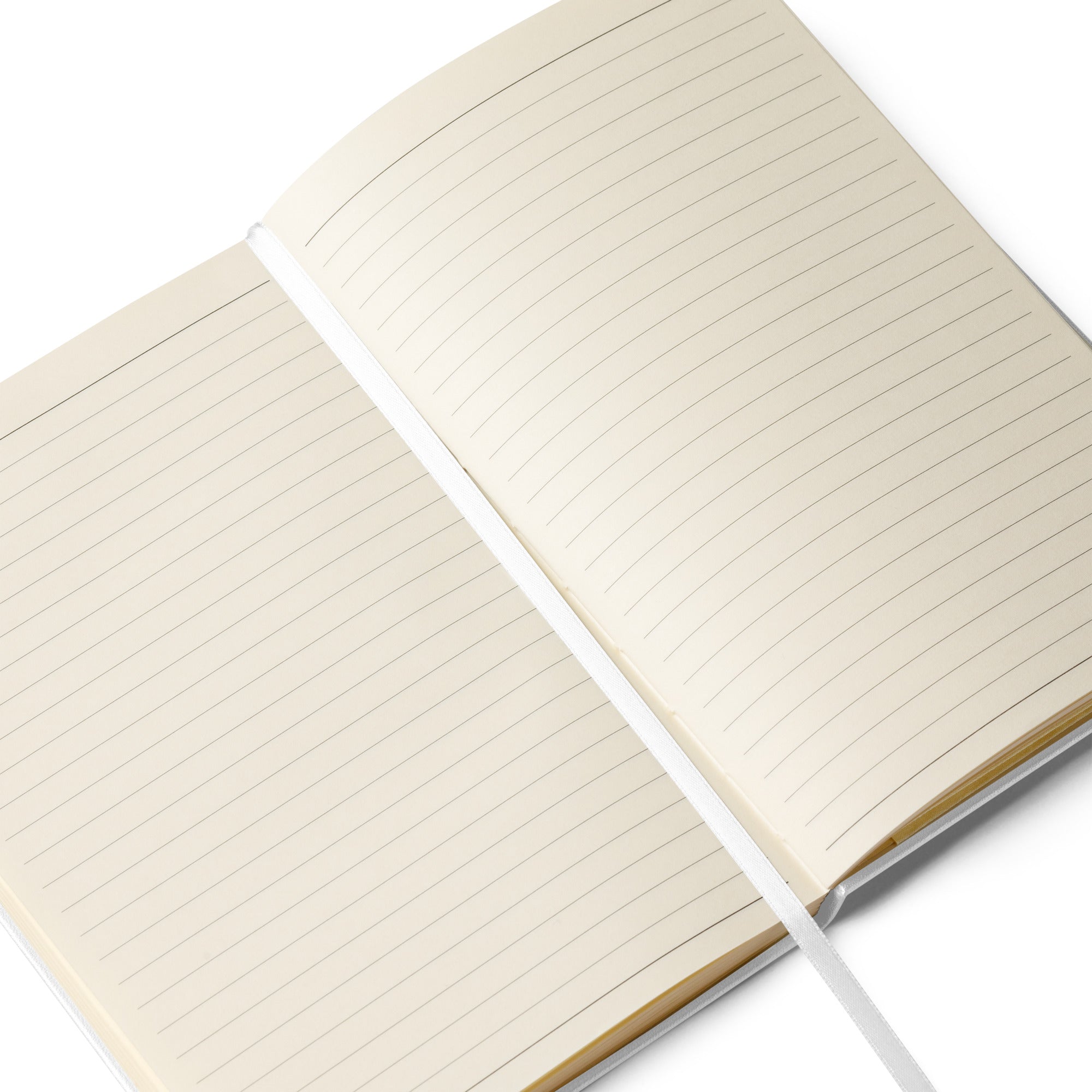 JournalBook® by tsgabrielle® • TransFLOWer • Hardcover Bound Notebook • White Product •