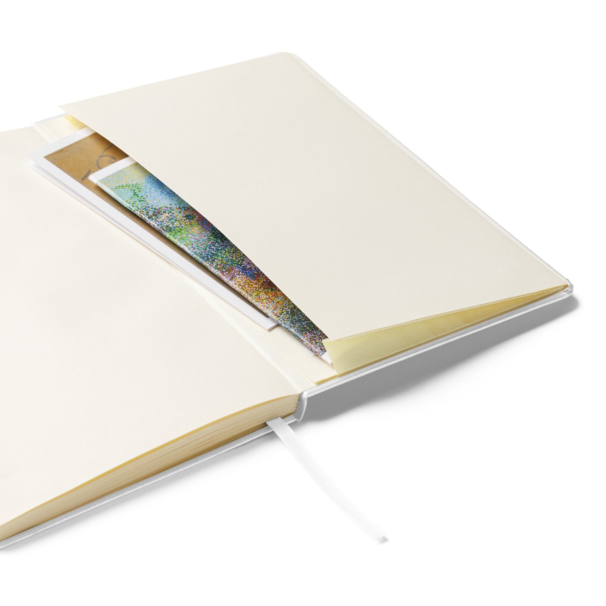 JournalBook® by tsgabrielle® • TransFLOWer • Hardcover Bound Notebook • White Product •