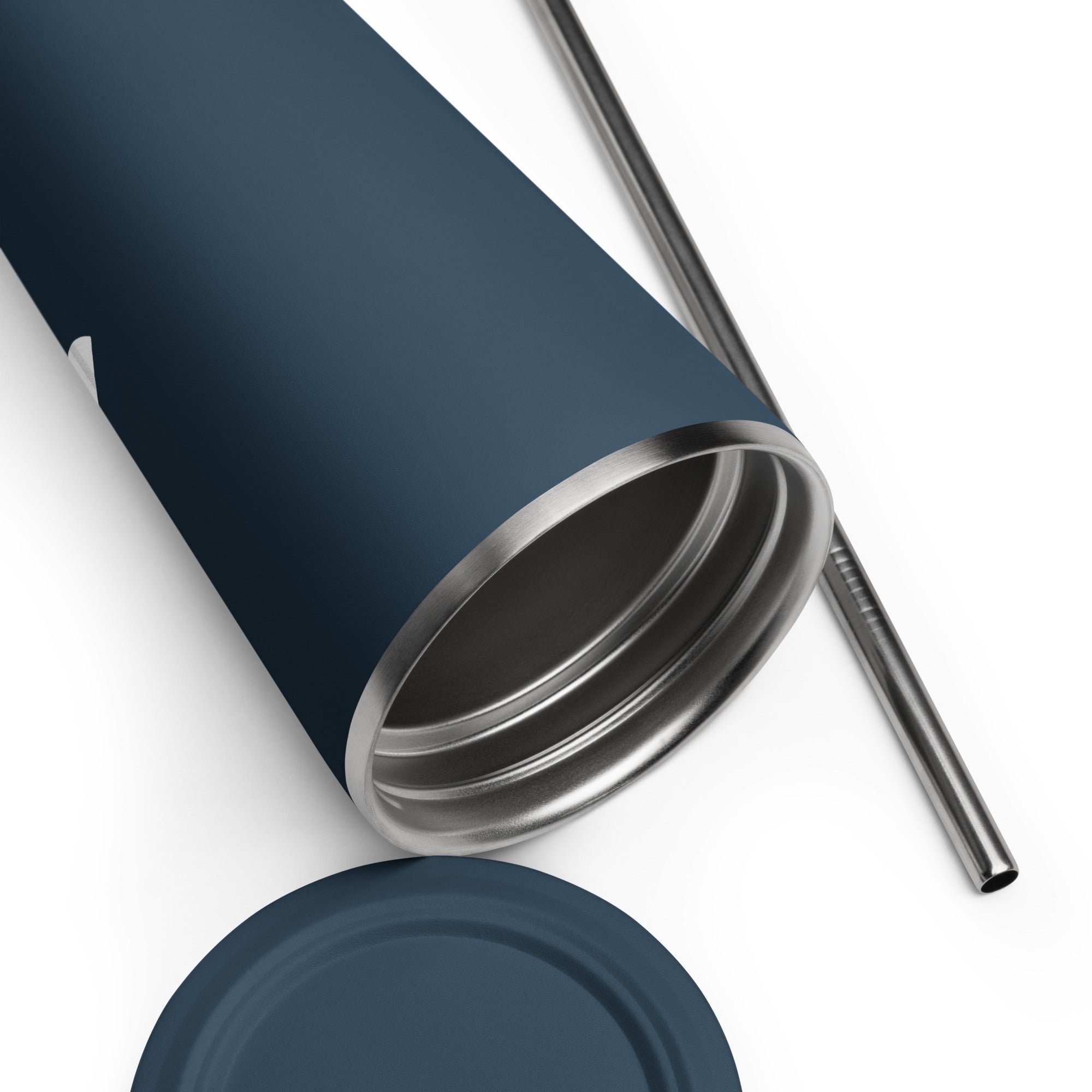 tsgabrielle® • Insulated Tumbler with a Straw • Dark Navy • 20 oz •