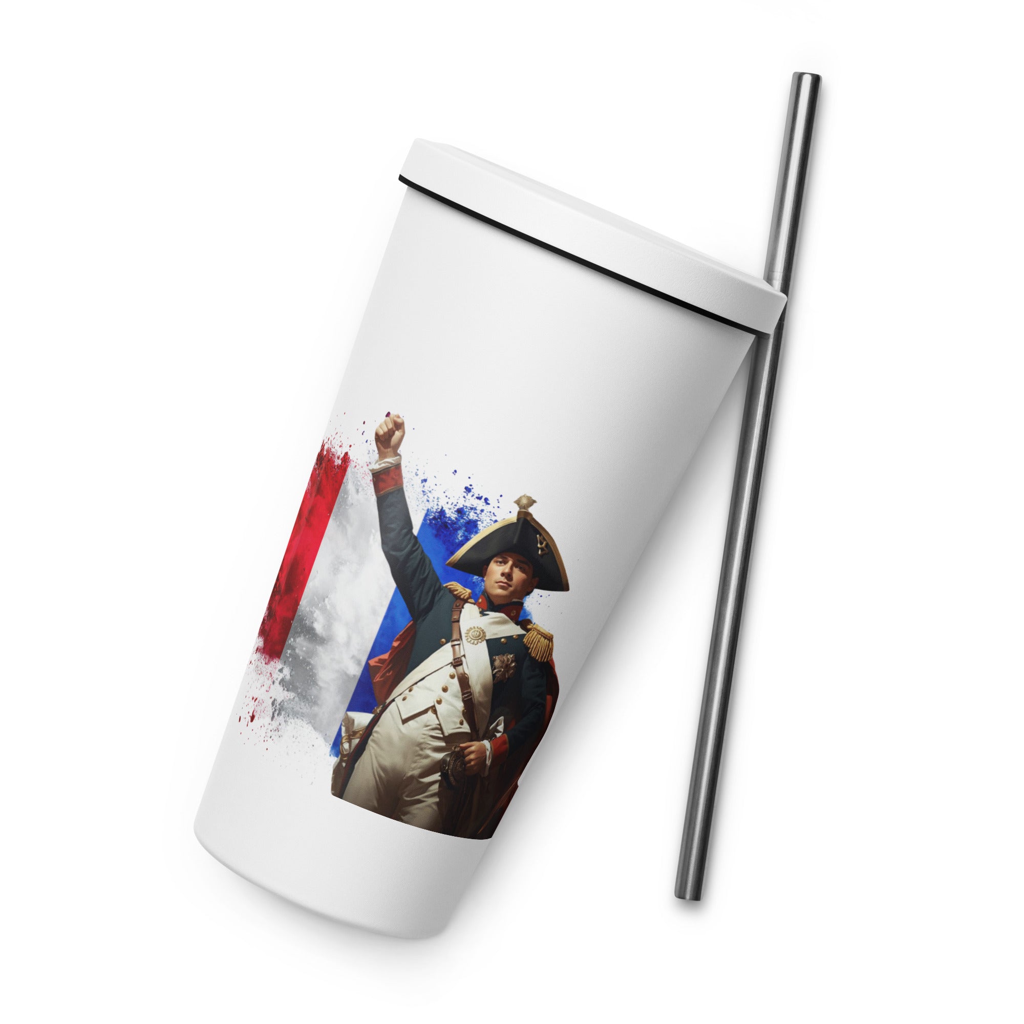 tsgabrielle® • Paris - Napoleon Bonaparte • Tumbler • Stainless Steel • White • 20 oz •