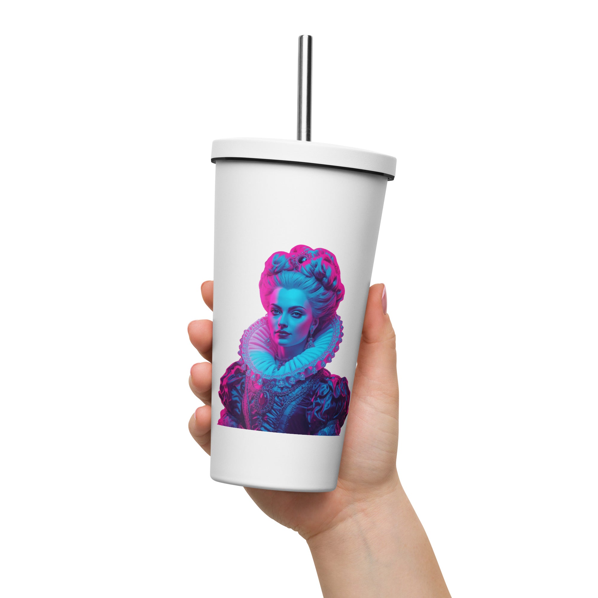 tsgabrielle® • Paris - Marie Antoinette • Tumbler • Stainless Steel • White • 20 oz •