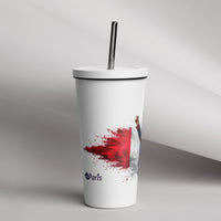 tsgabrielle® • Paris - Napoleon Bonaparte • Tumbler • Stainless Steel • White • 20 oz •