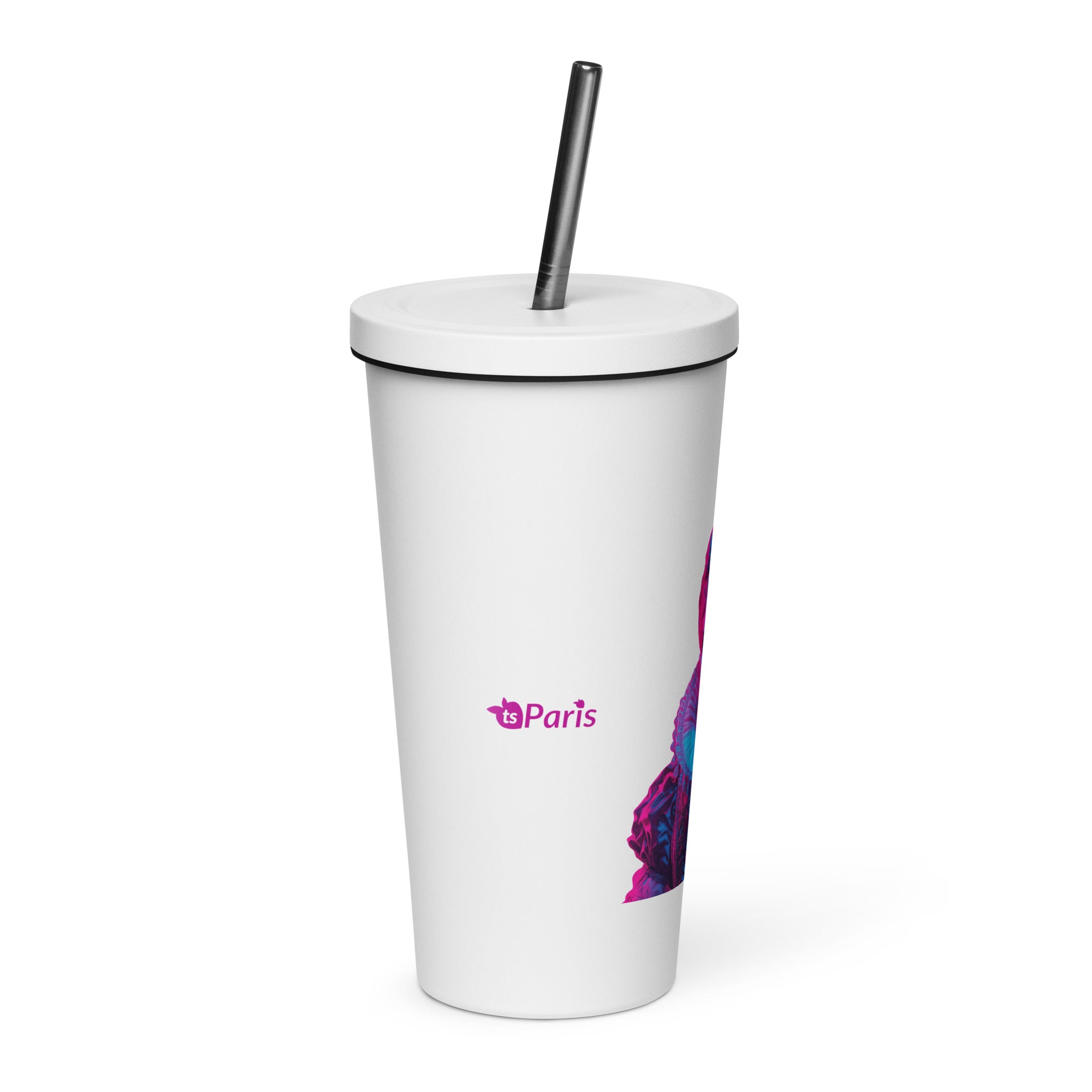 tsgabrielle® • Paris - Marie Antoinette • Tumbler • Stainless Steel • White • 20 oz •