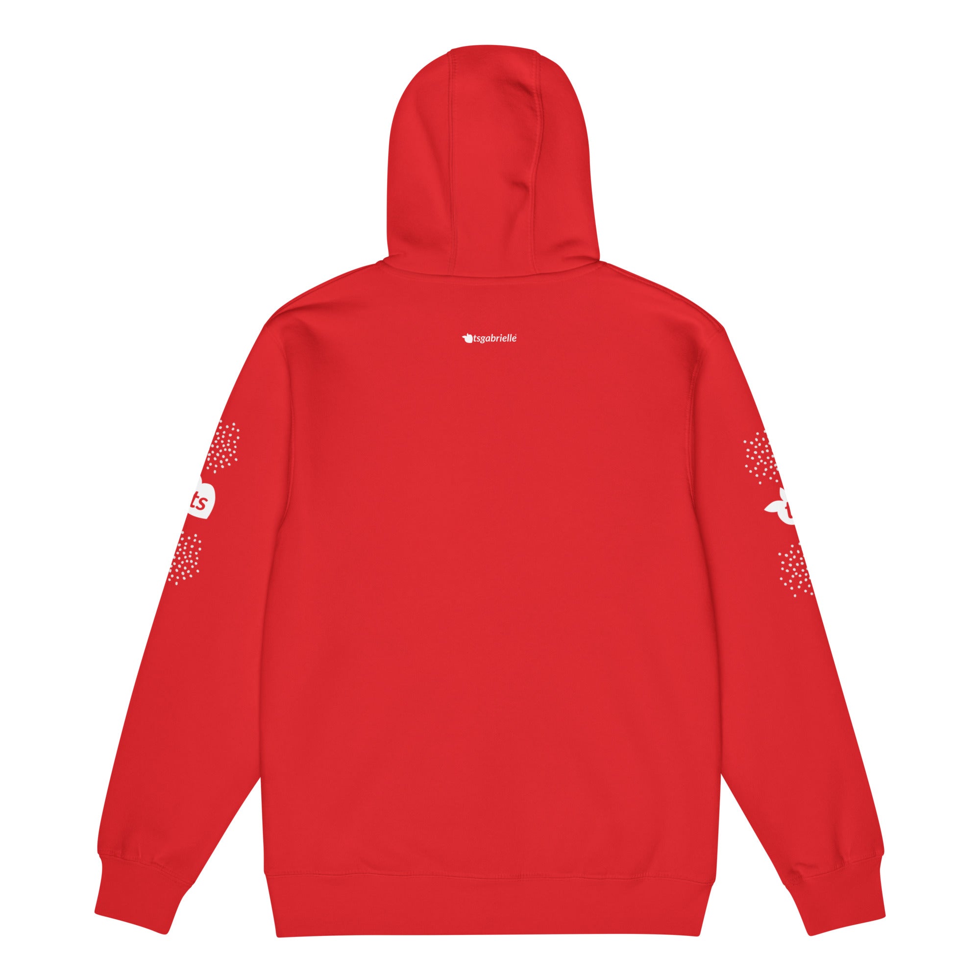 tsgabrielle® • For Her 👗 • ❄️ Glow in Winter • Premium Full Zip Hoodie • Red •