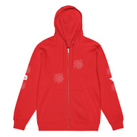 tsgabrielle® • For Her 👗 • ❄️ Glow in Winter • Premium Full Zip Hoodie • Red •