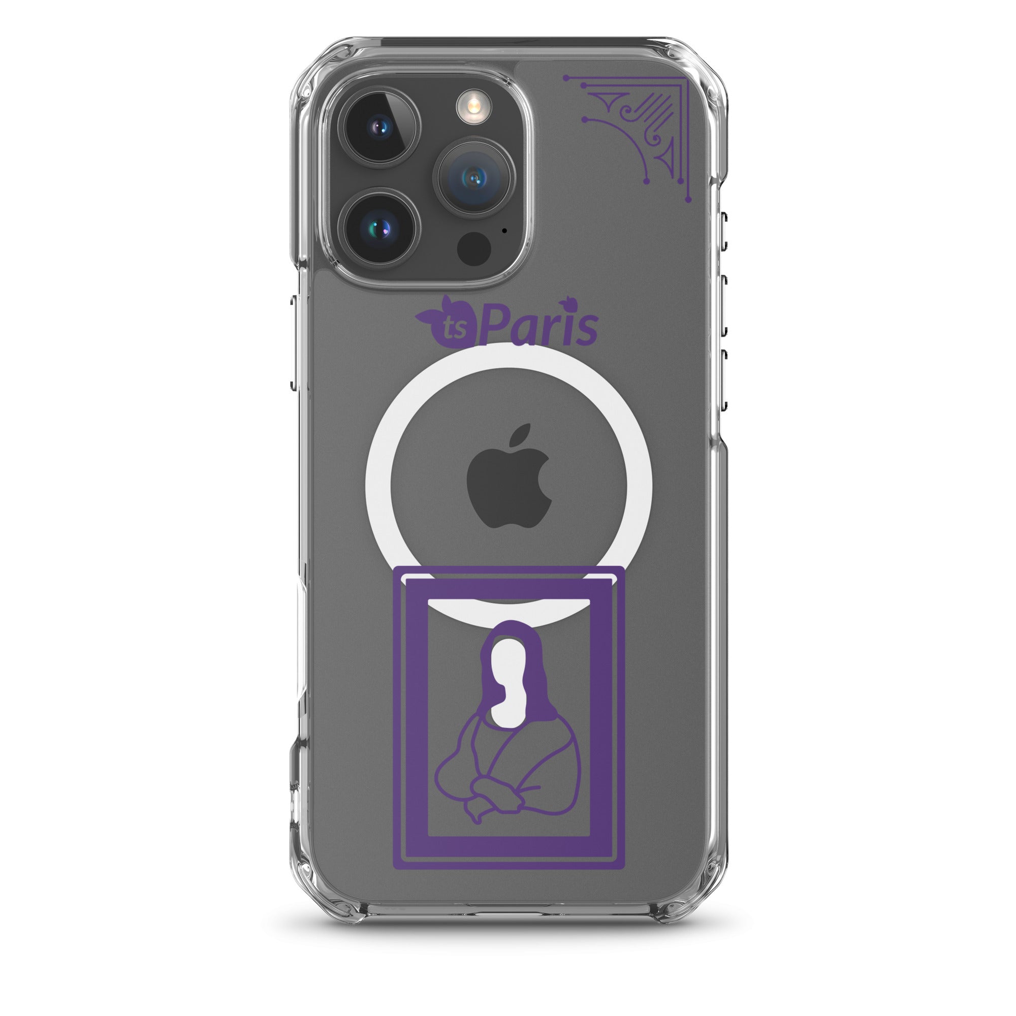 tsgabrielle® • Paris - Da Vinci • Case Compatible with iPhone® • Clear • MagSafe® • Latest Models • iPhone 16 Pro Max Clear Back cover