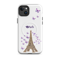 tsgabrielle® • Paris - La Tour Eiffel • Tough Case Compatible with iPhone® • MagSafe® • Latest Models • iPhone 14 Plus White Back cover
