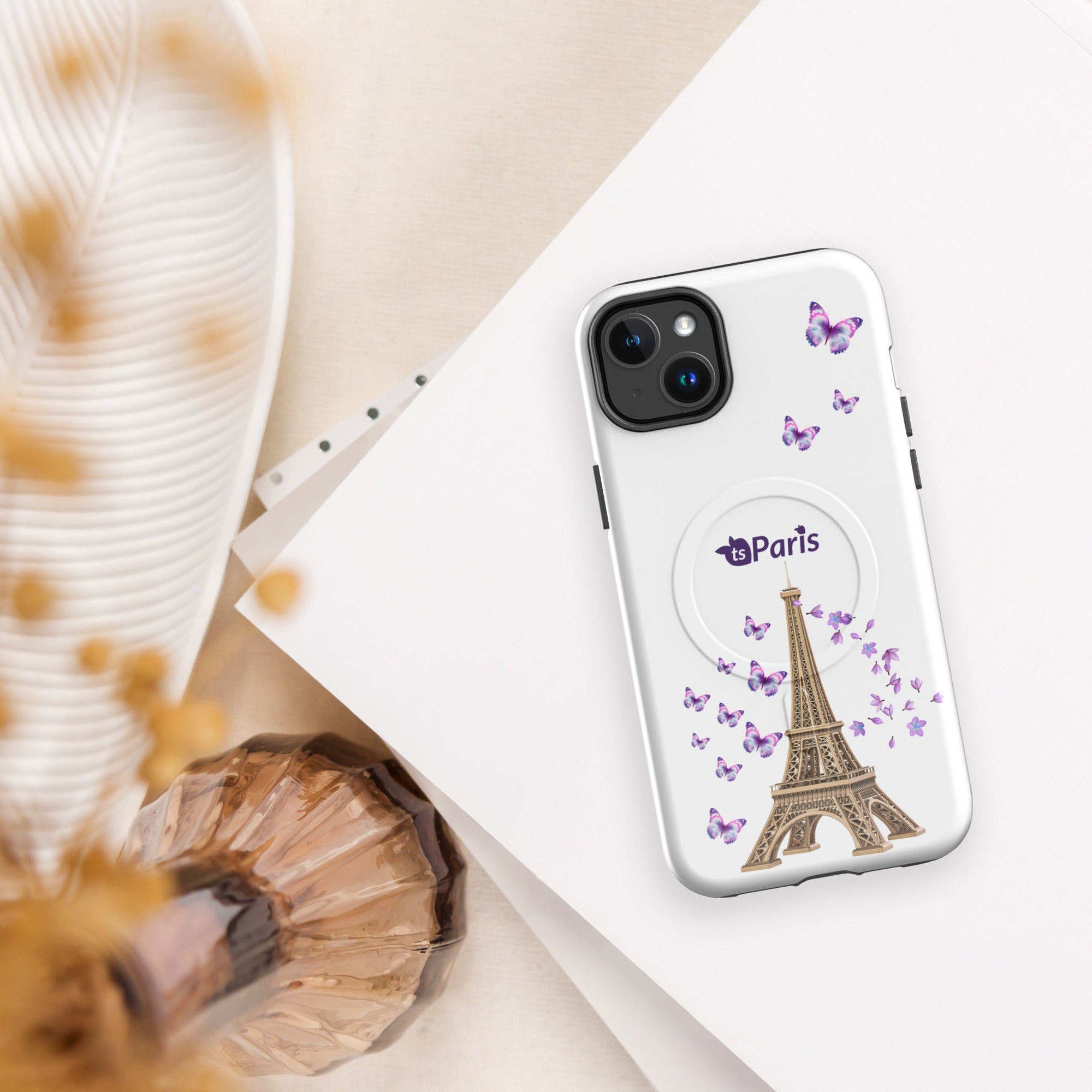 tsgabrielle® • Paris - La Tour Eiffel • Tough Case Compatible with iPhone® • MagSafe® • Latest Models •