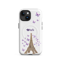 tsgabrielle® • Paris - La Tour Eiffel • Tough Case Compatible with iPhone® • MagSafe® • Latest Models • iPhone 15 White Back cover