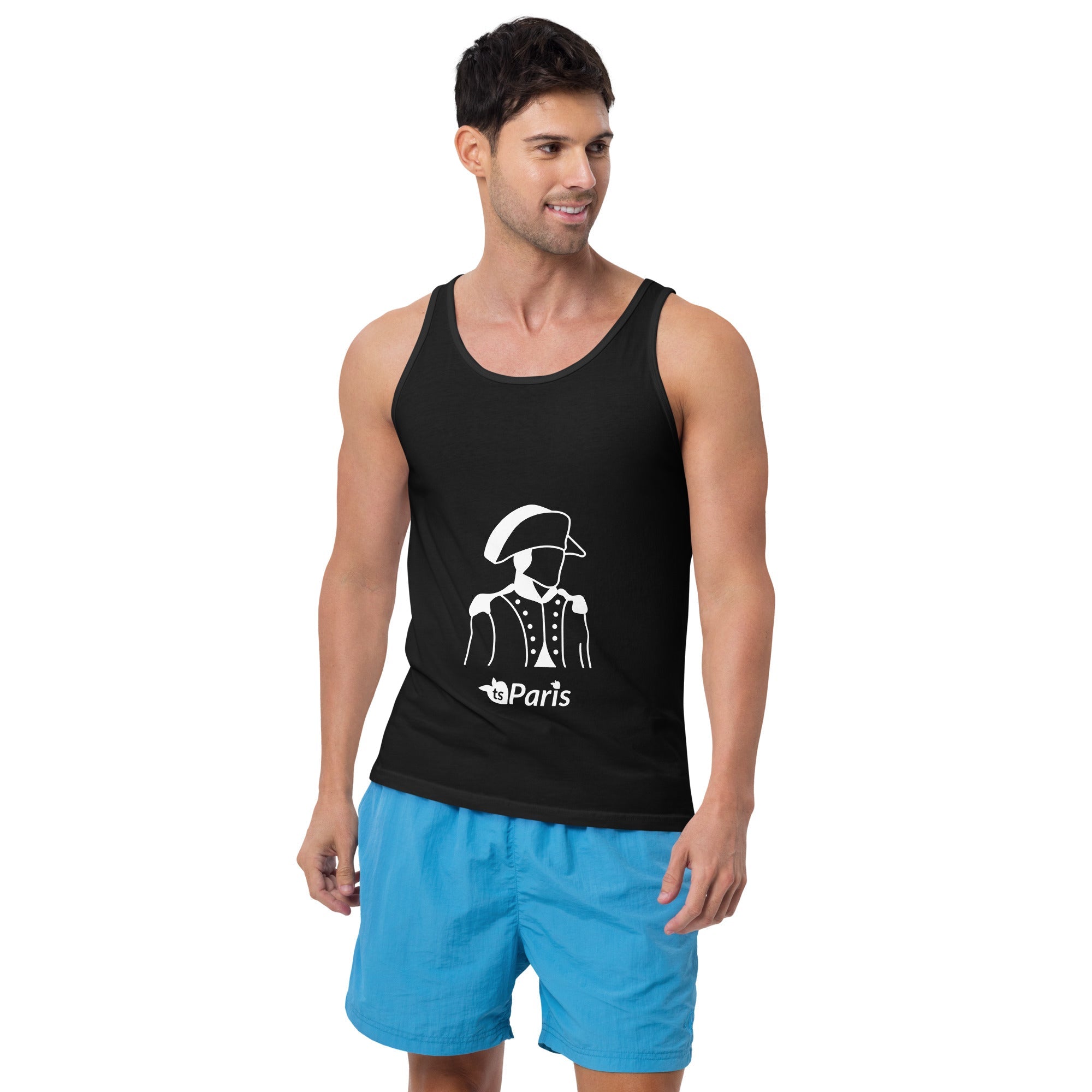 tsgabrielle® • For Him 👔 • Paris - Napoleon • Tank Top • Black • Black Sleeveless