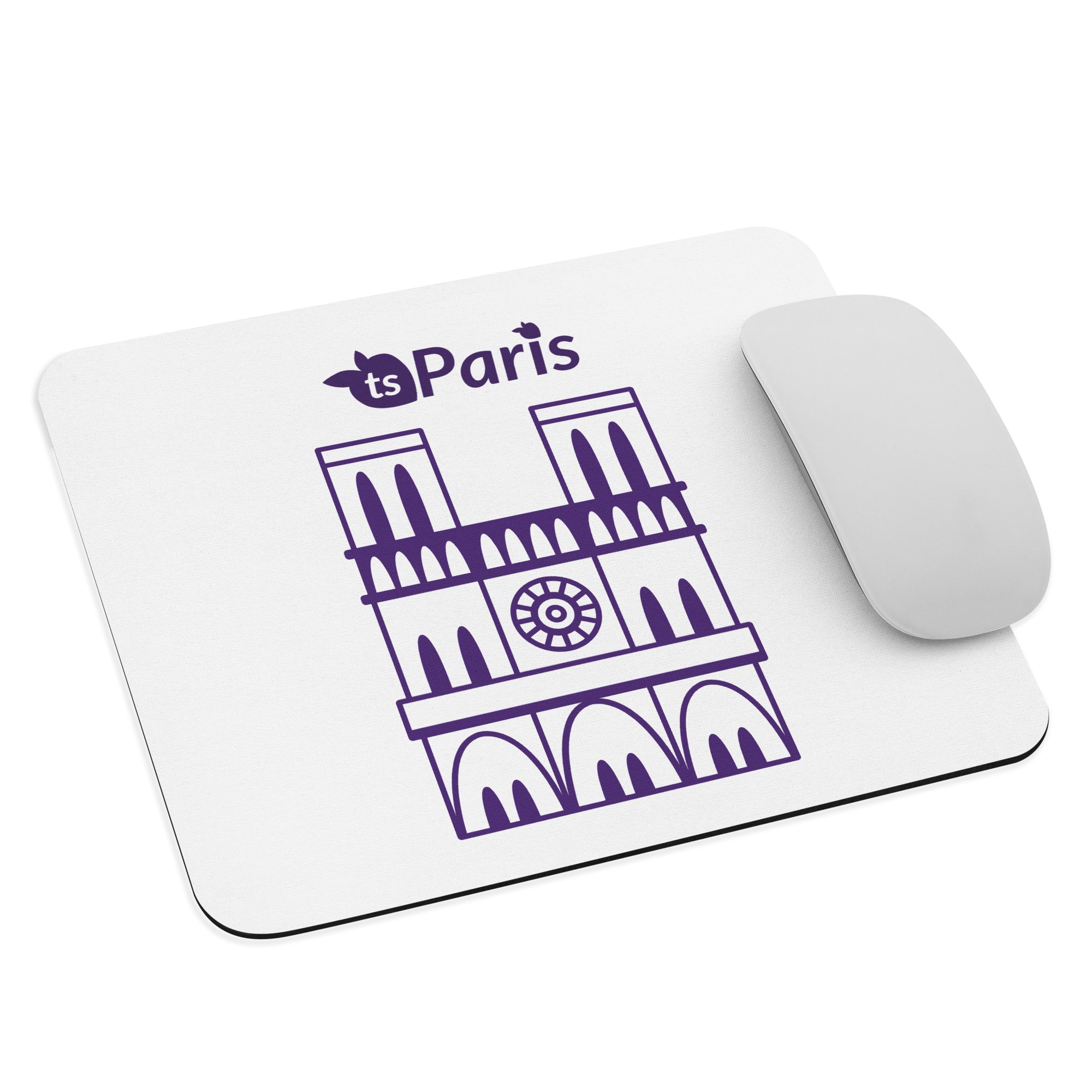 tsgabrielle® • Paris - Notre-Dame Cathedral • Mouse Pad • White •