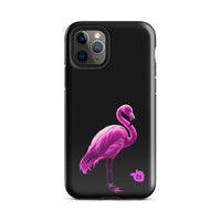 tsgabrielle® • Flamant🦩 Rose • Tough Case Compatible with iPhone® • Latest Models • iPhone 11 Pro Gloss Black