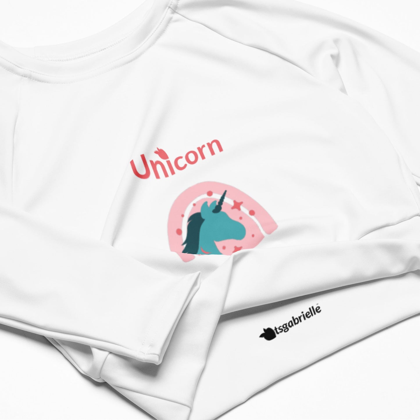 tsgabrielle™ • tsgabrielle™ • Trans / Women's Recycled Long - Sleeve Crop Top (Unicorn) • Apparel & Accessories • Trans / Women's Recycled Long - Sleeve Crop Top (Unicorn) • TSG3 - UN05 - 2400094A •