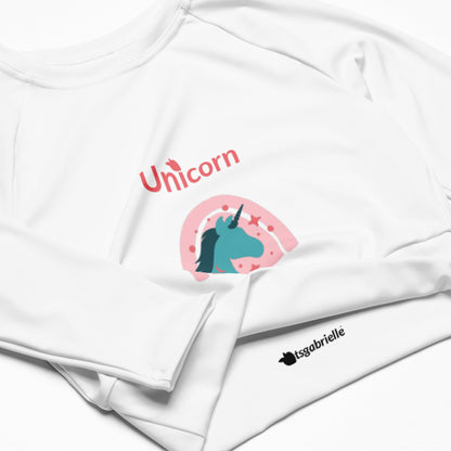 tsgabrielle™ • tsgabrielle™ • Trans / Women's Recycled Long - Sleeve Crop Top (Unicorn) • Apparel & Accessories • Trans / Women's Recycled Long - Sleeve Crop Top (Unicorn) • TSG3 - UN05 - 2400094A •