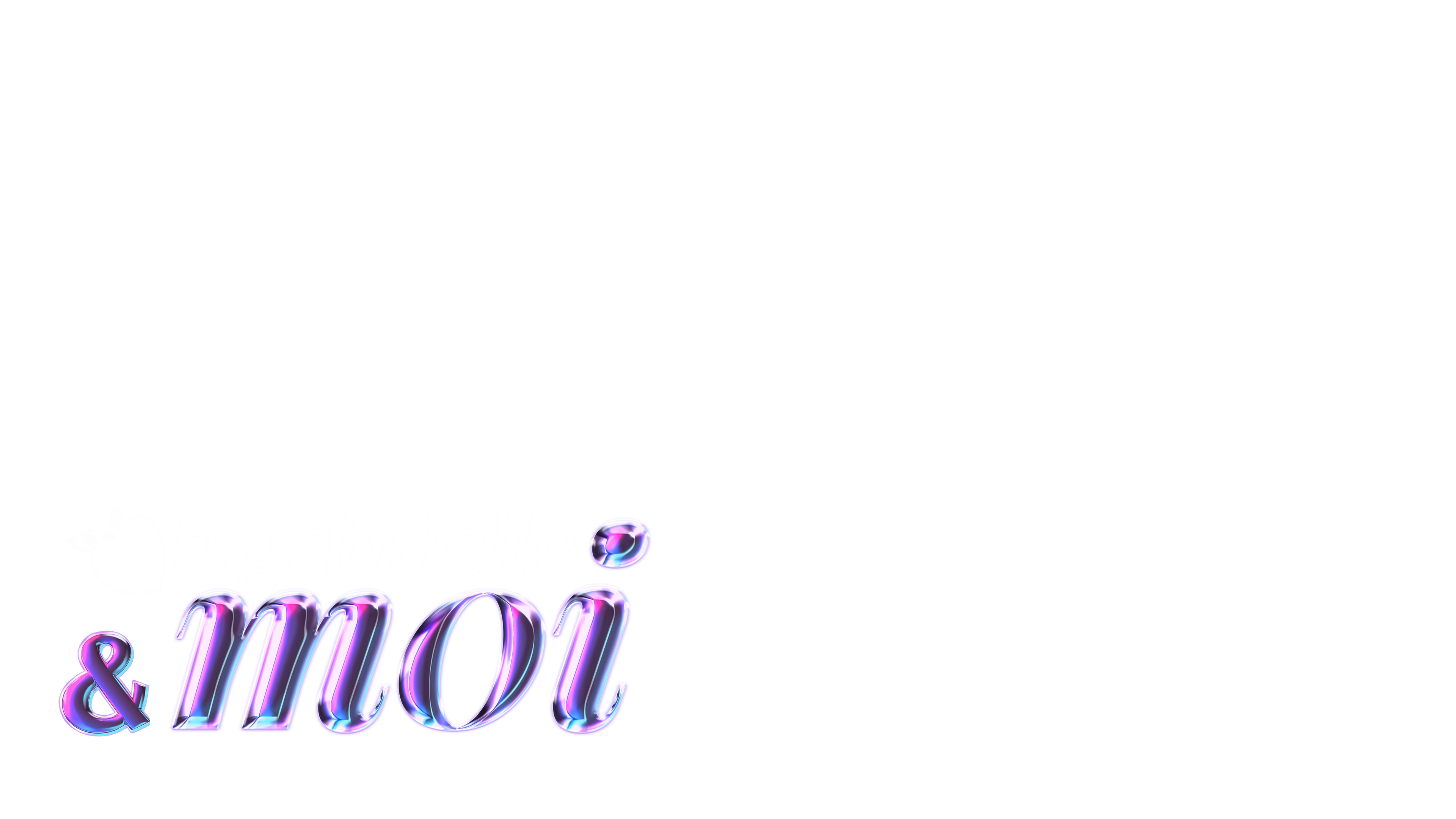 Logo with 'moi' text in a decorative font on a white background