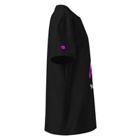 tsgabrielle® • For Her 👗 • Flamant 🦩 Rose • T-Shirt • Black • 100% Organic Cotton •