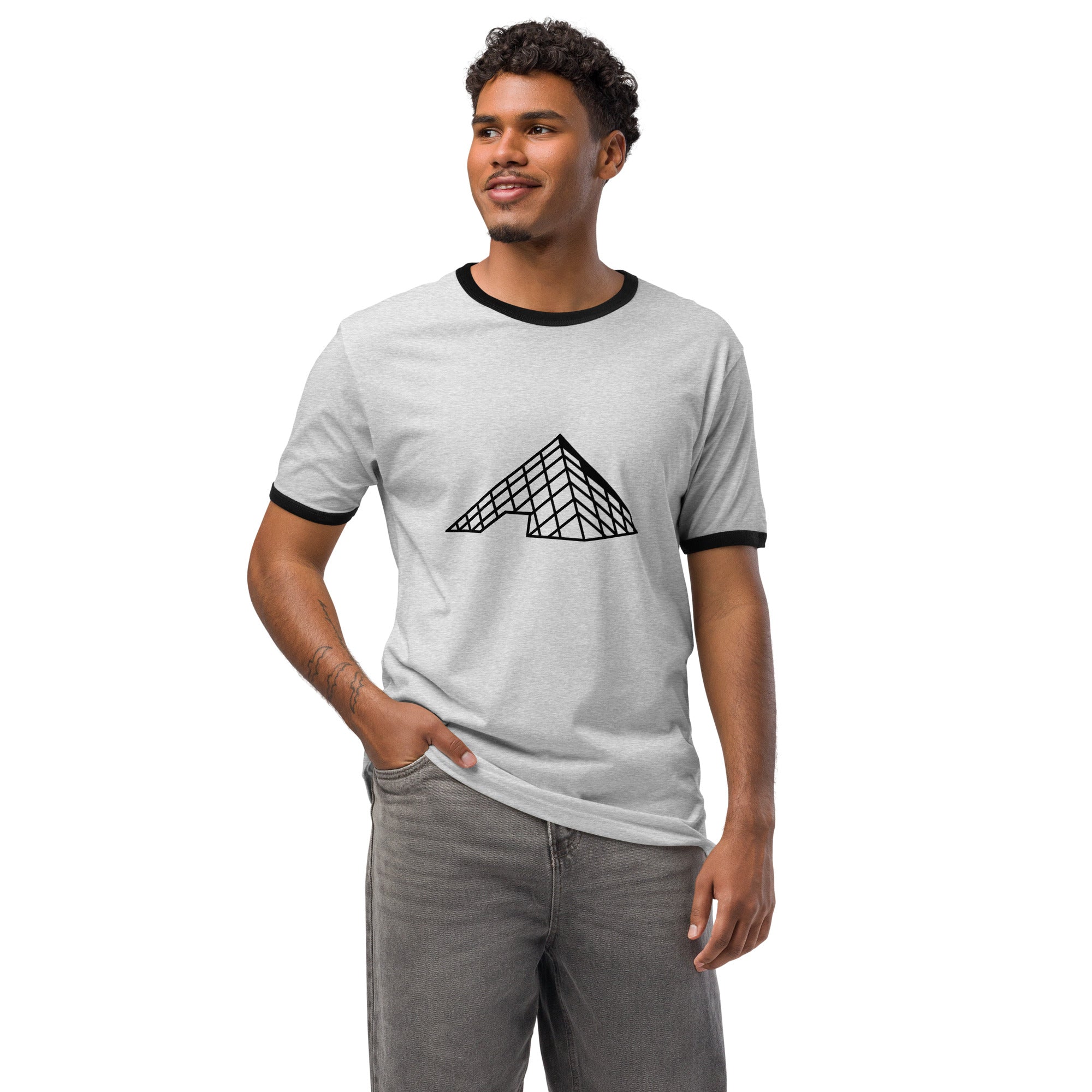 tsgabrielle® • For Him 👔 • Paris - The Louvre Pyramid • Ringer T-Shirt •