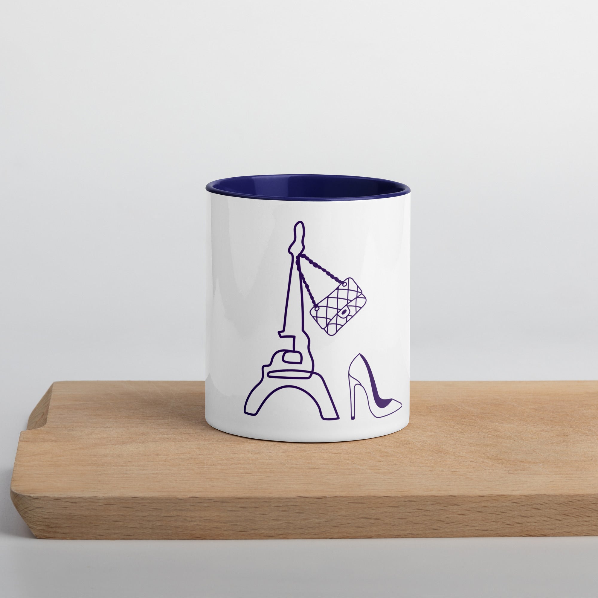 tsgabrielle® • Paris - La Tour Eiffel • Mug avec intérieur coloré • Céramique • 325 ml
