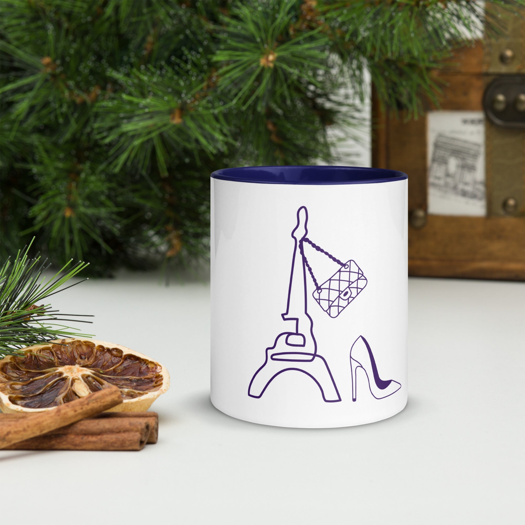 tsgabrielle® • Paris - La Tour Eiffel • Mug avec intérieur coloré • Céramique • 325 ml