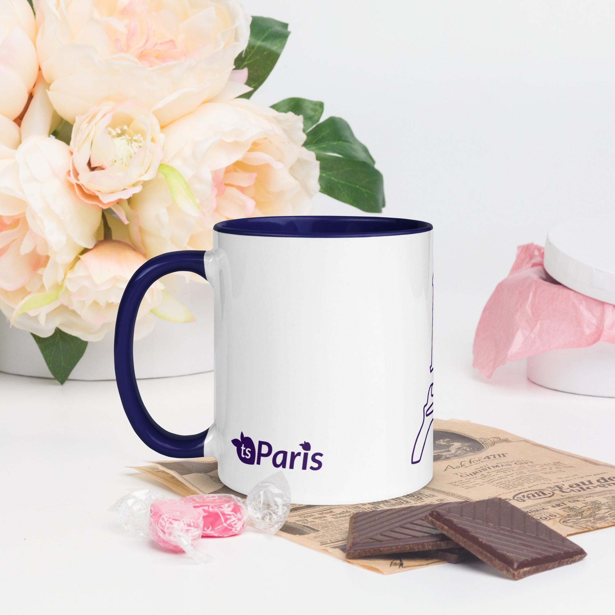 tsgabrielle® • Paris - La Tour Eiffel • Mug avec intérieur coloré • Céramique • 325 ml