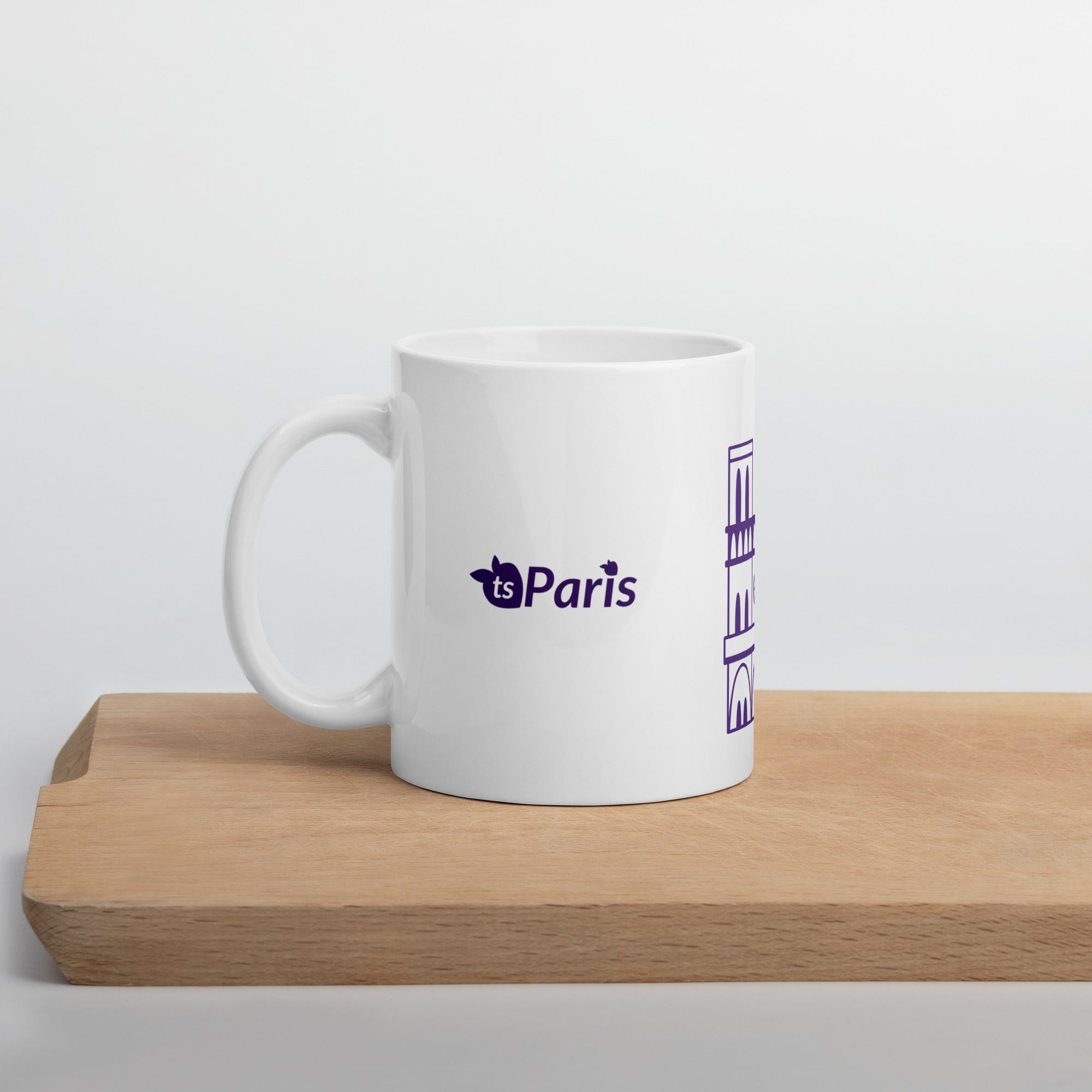 tsgabrielle® • Paris - Cathédrale Notre-Dame • Mug brillant • Blanc