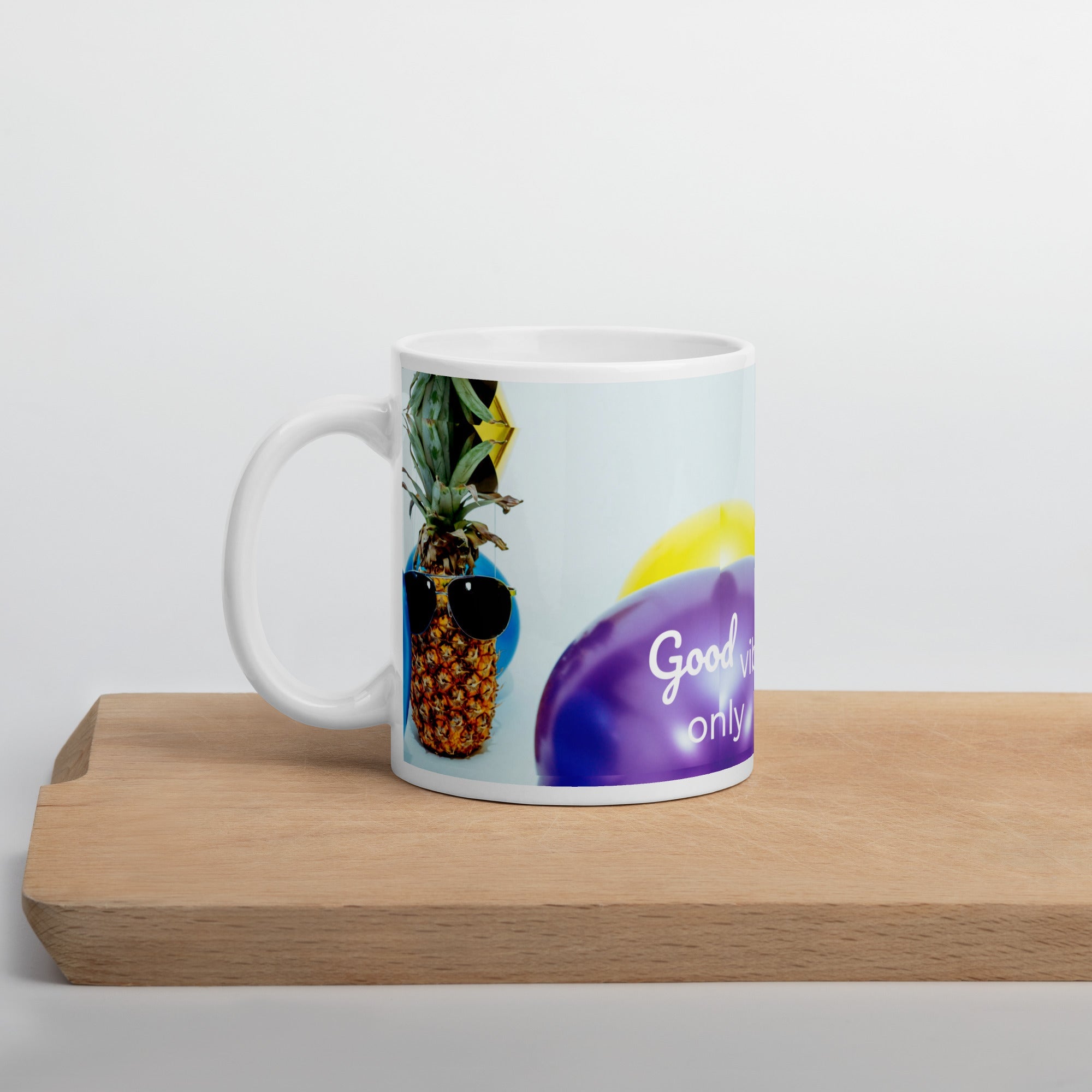 tsgabrielle® • Good Vibes Only • Mug brillant • Noir • Céramique • 3 tailles