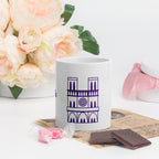 tsgabrielle® • Paris - Cathédrale Notre-Dame • Mug brillant • Blanc