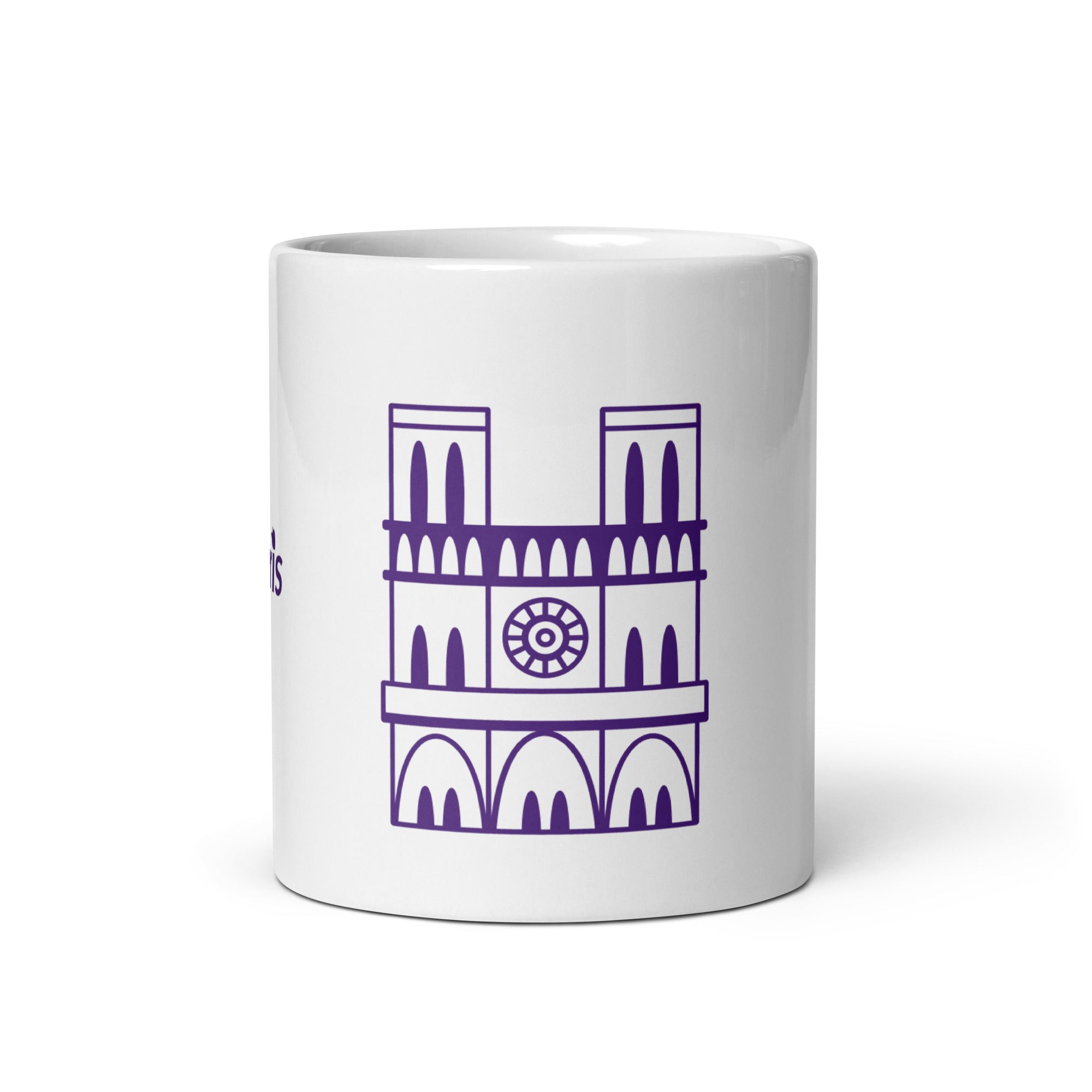 tsgabrielle® • Paris - Cathédrale Notre-Dame • Mug brillant • Blanc