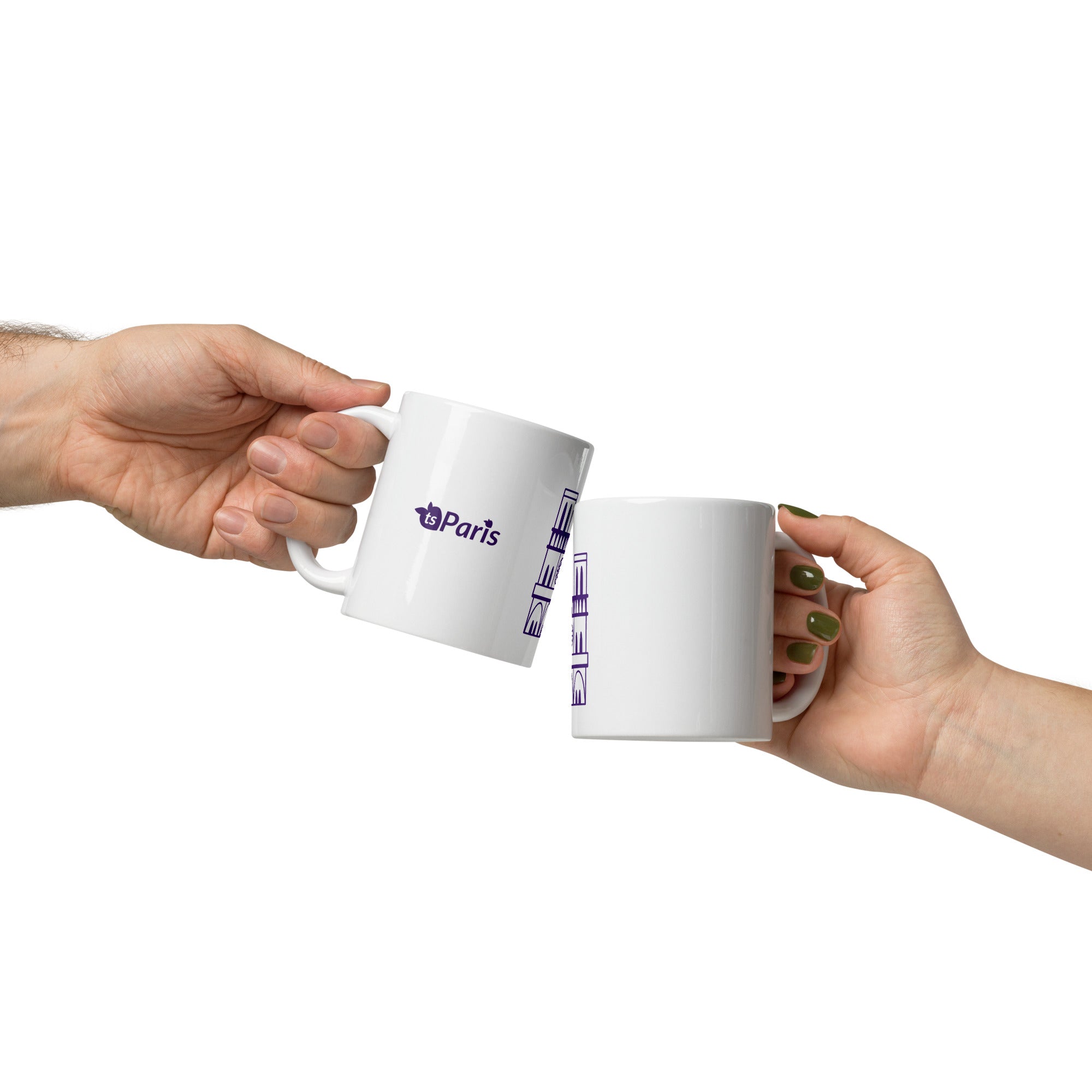 tsgabrielle® • Paris - Cathédrale Notre-Dame • Mug brillant • Blanc