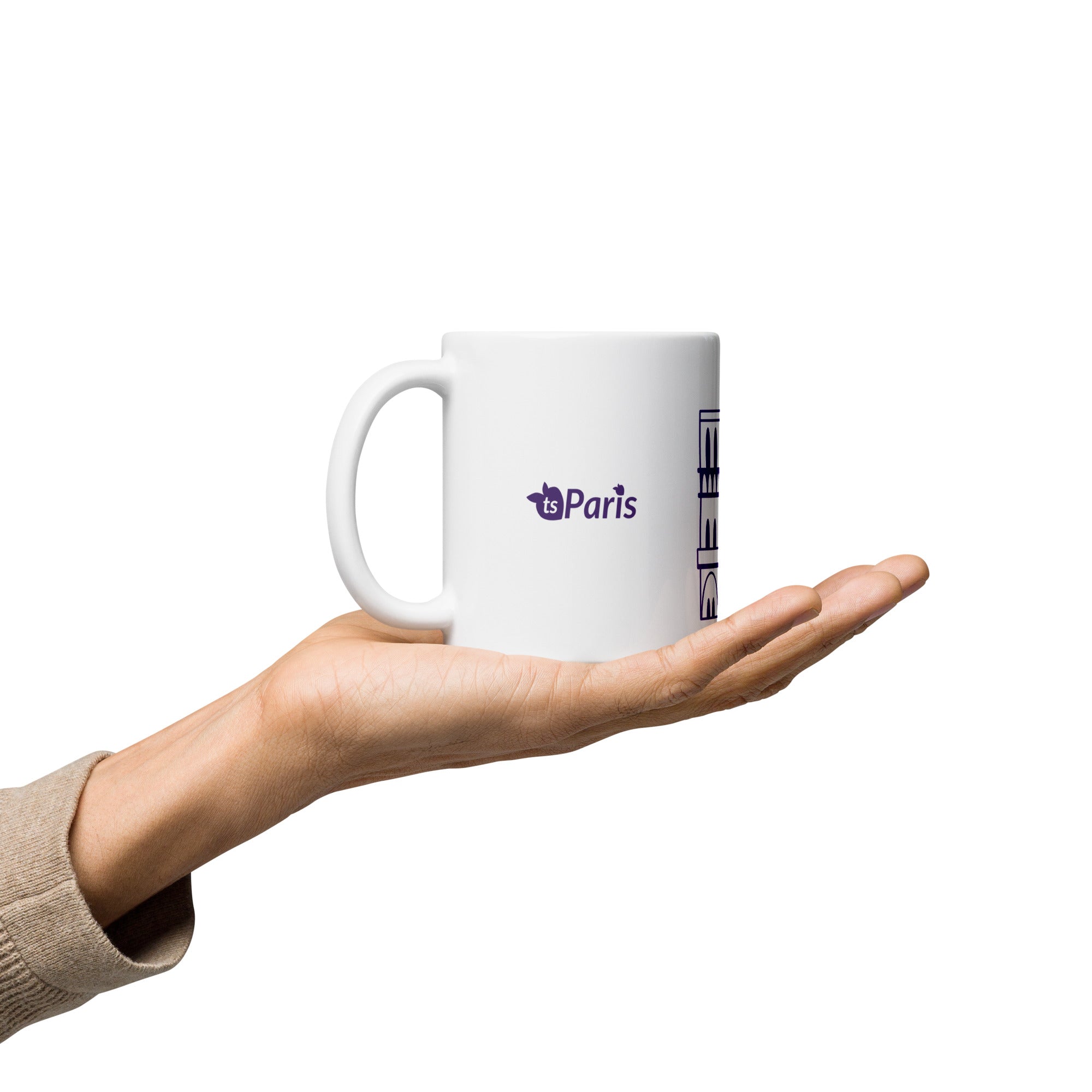 tsgabrielle® • Paris - Cathédrale Notre-Dame • Mug brillant • Blanc