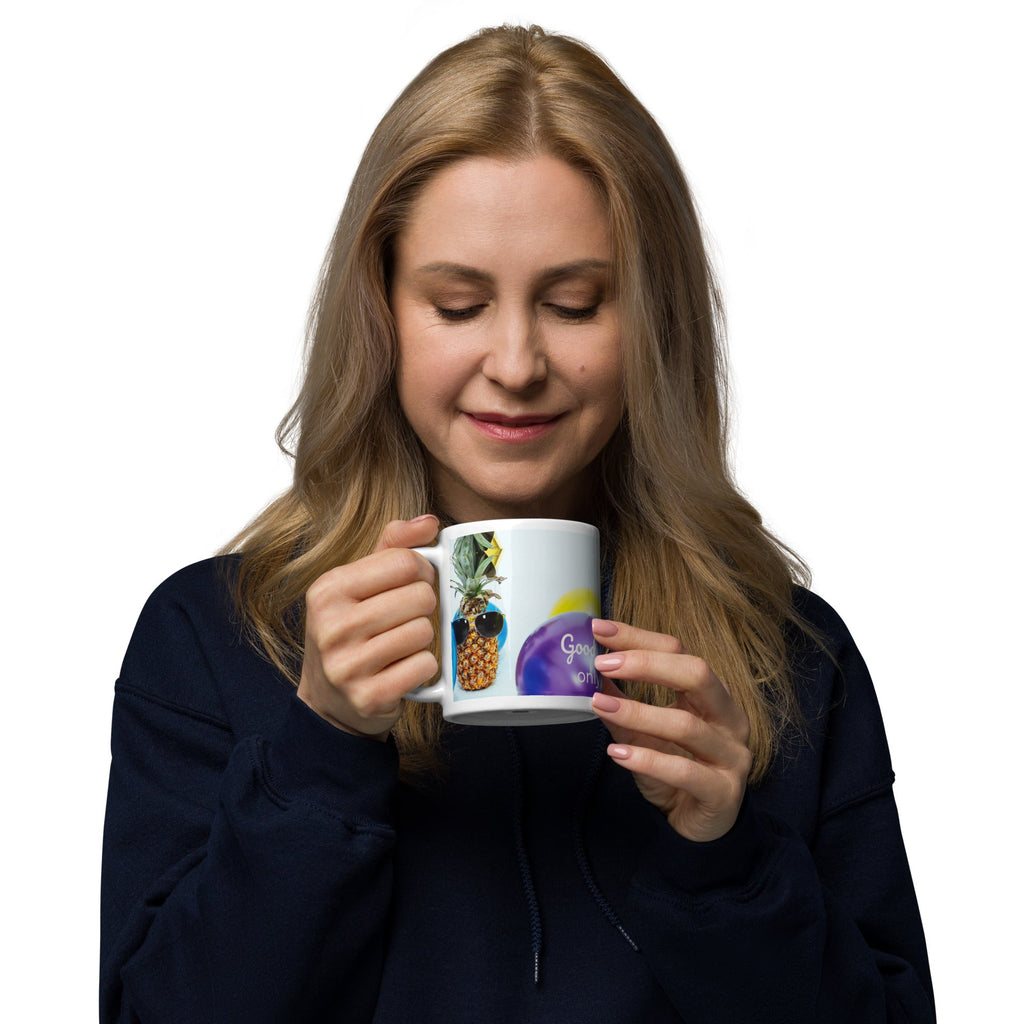 tsgabrielle® • Good Vibes Only • Mug brillant • Noir • Céramique • 3 tailles
