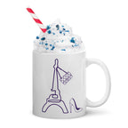 tsgabrielle® • Paris - La Tour Eiffel • Mug brillant • Blanc • Céramique • 325 ml